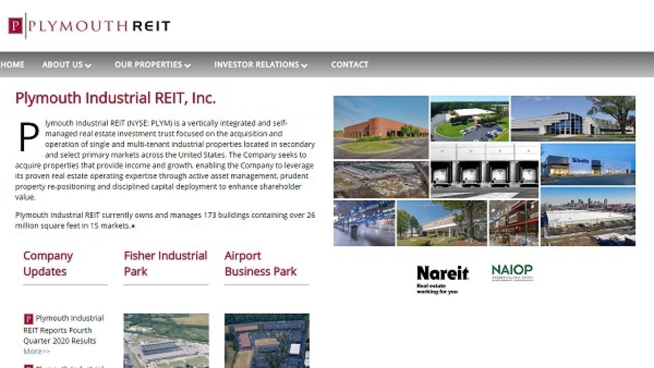 Plymouth Industrial REIT Announces Leasing And Acquisition Activity For ...