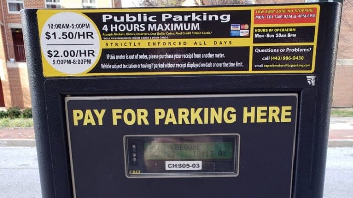 Baltimore Replaces Pay and display Street Parking Meters with