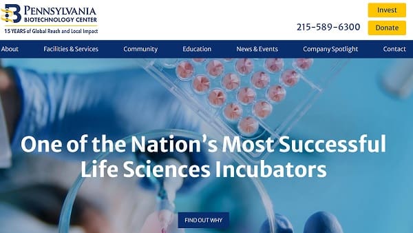 Pennsylvania Biotechnology Center Announces $5M Investment From Bucks ...