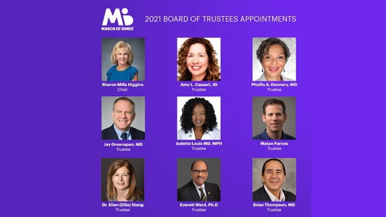 March Of Dimes Eight New Leaders To Its National Board Of