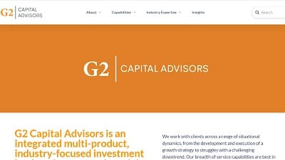 G2 Capital Advisors Served As Financial Advisor To The Granite Group On Its Growth Investment By h Capital Partners Citybiz