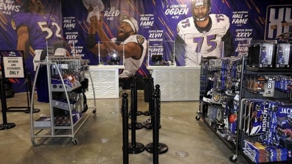 Ravens' pop-up shop returns to M&T Bank Stadium in time for