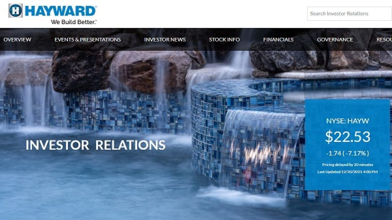 Hayward Holdings Announces Authorization Of A $450 Million Stock ...