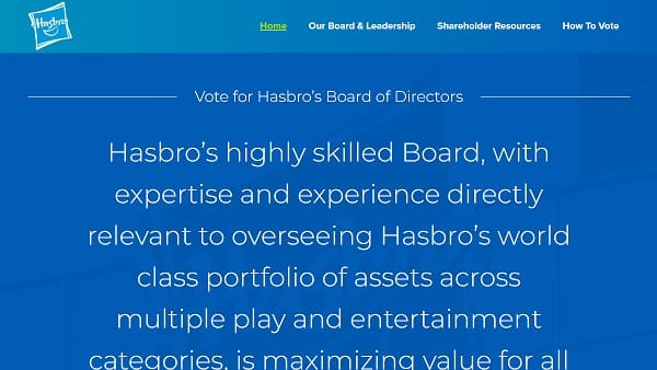 Hasbro 2025 shareholder meeting