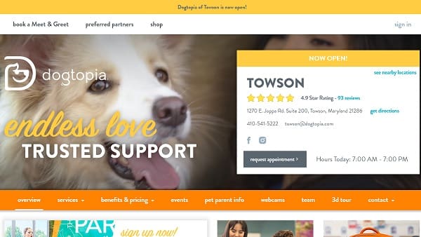 Dogtopia pricing best sale