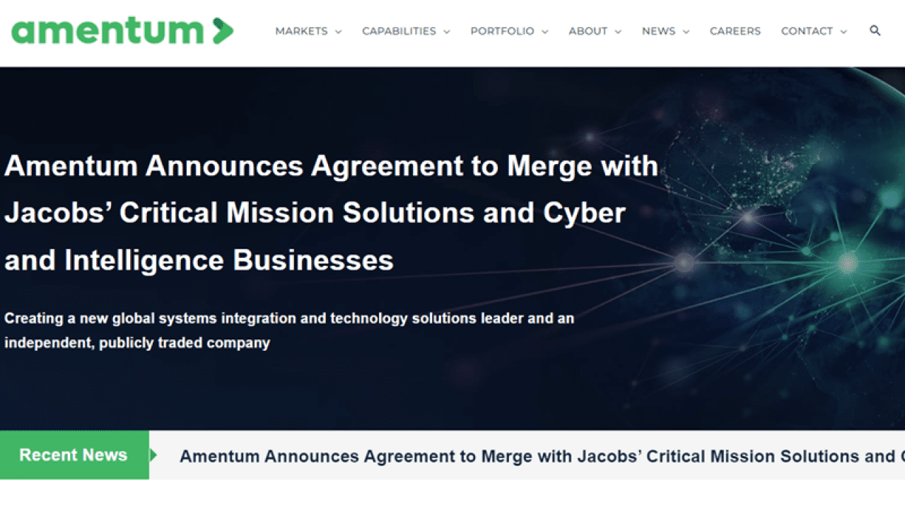 Amentum to Merge with Jacobs’ Critical Mission Solutions and Cyber and ...